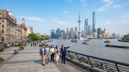 Shanghai waterfront and the Pudong skyline